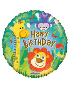 Happy Birthday Viidakko foliopallo