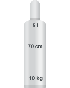 Heliumkaasu 5L  (1m3) 