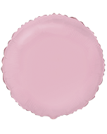 Pyöreä foliopallo vaaleanpunainen