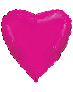 Foliopallo sydän pinkki 45 cm 