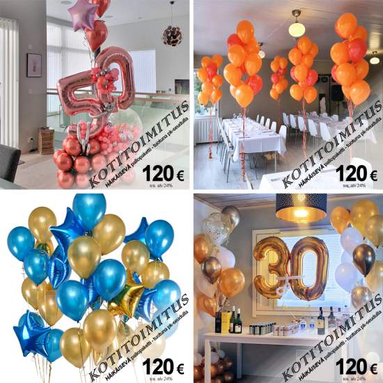 HÄIKÄISEVÄ ilmapallojen kotitoimitus