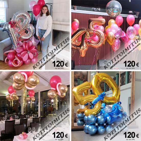 HÄIKÄISEVÄ ilmapallojen kotitoimitus