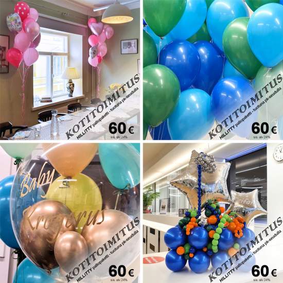 HILLITTY ilmapallojen kotitoimitus