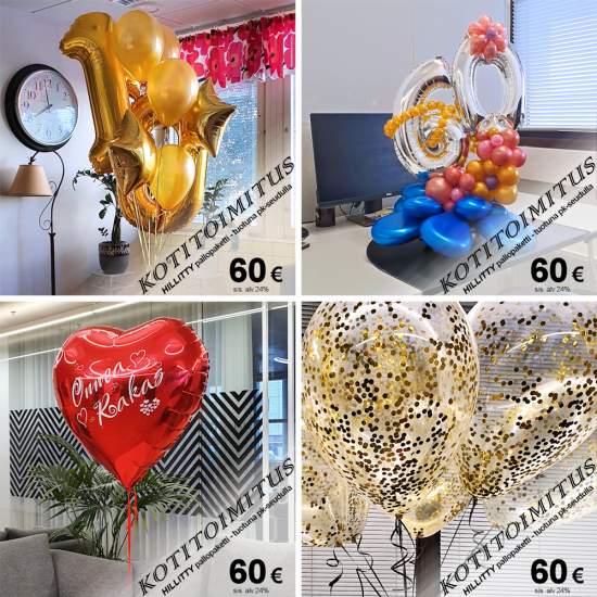 HILLITTY ilmapallojen kotitoimitus